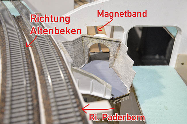 Straßentunnel Modellbundesbahn