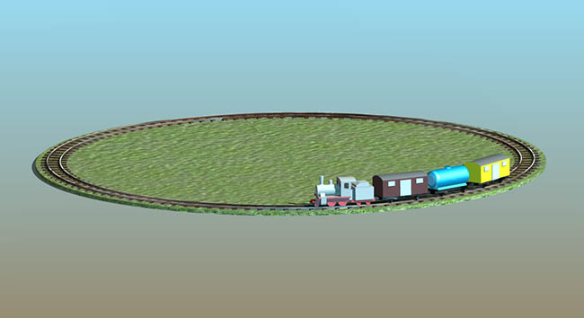 Gartenbahn für die Kinder