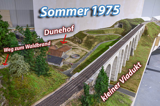 Dunetal kleiner Viadukt Modellbundesbahn
